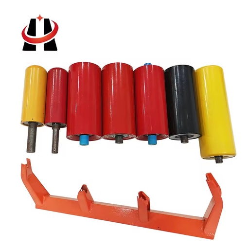 Industrial Conveyor Roller Steel Belt Idler Mining Quarry Coal Iron Ore Warehouse Manufacturing Plant Bulk Material Handling
