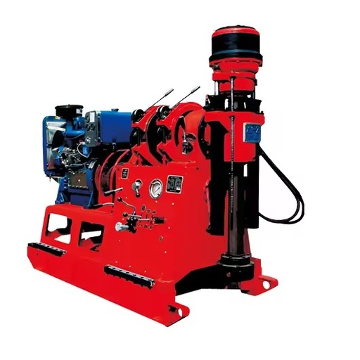 Low Price Mineral Exploration Diesel Oilfield Drilling Rig 300m Depth Rock Borehole Rig Motor Mine Oil Rig Machine for Sale