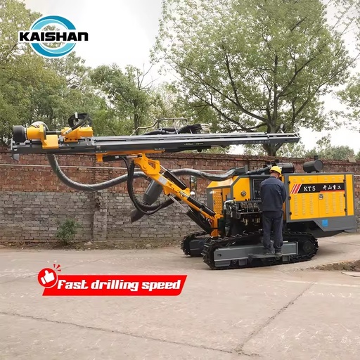 KAISHAN KT5C Diesel-Powered Rotary Drilling Rig 25M 80-105MM All-in-One Motor Integrated Mining Oilfield Borehole Drill Rig Open