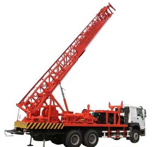 High Quality Drilling Rig 1000 M Depth Truck Mounted Drilling Rig Wirh Air Compressor Used for Oilfield Exploration