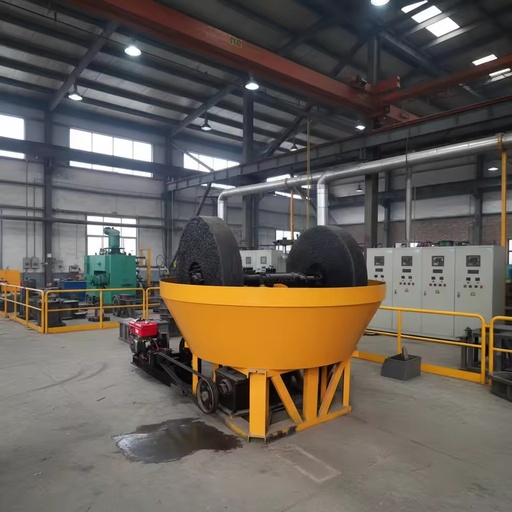 Gold Ore Wet Pan Mill AC Motor & Engine Wet Grinding Machine Mineral Processing Equipment Competitive Price 1-12t/h Capacity