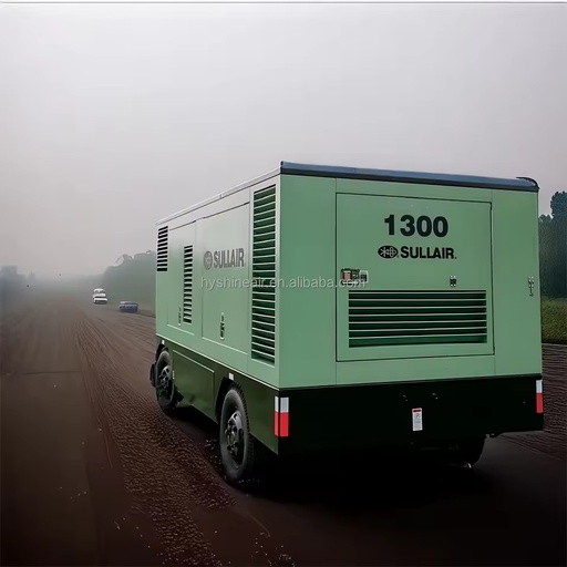 Sullair 1300 Diesel Engine Screw Portable Air Compressor 24.1bar/350psi 1300cfm/36.8m³/min Pneumatic Water Well Drilling Rig New