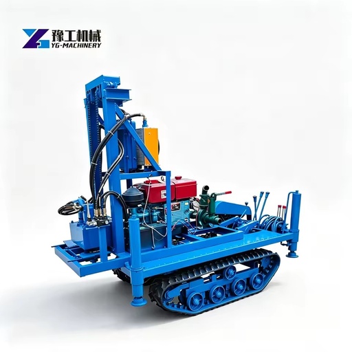 Versatile Portable Diesel-Powered Deep Water Well Drilling Rig with 150m Depth for Multiple Soil Formations Artesian & Farm Use
