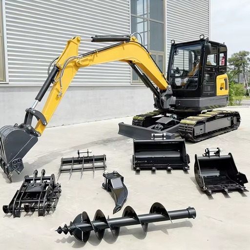 Best Selling Diesel Engine Excavator Earth-Moving Machine All Terrain 6.5 Ton Excavator Hydraulic Drive Mining Excavator