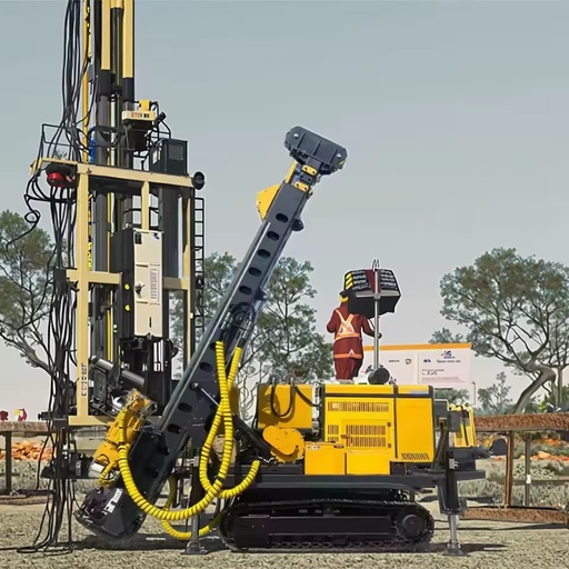 Used Portable Rotary Borehole Drilling Rig for Hydraulic Oil & Water Well Core Gear Motor Components Bearing Included Price Sale