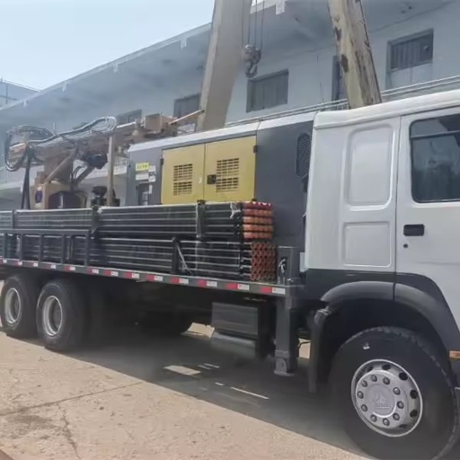 SL330s Crawler Borehole Drill Machine Oil Drilling Equipment Water Well Rotary Blasting Hole Drilling Rig with Air Compressor