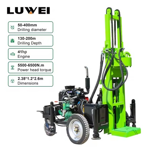 Drilling Rig Diesel-Powered Water Well Drilling Rig the Optimal Equipment for Drilling in Rock and Sandy Formations
