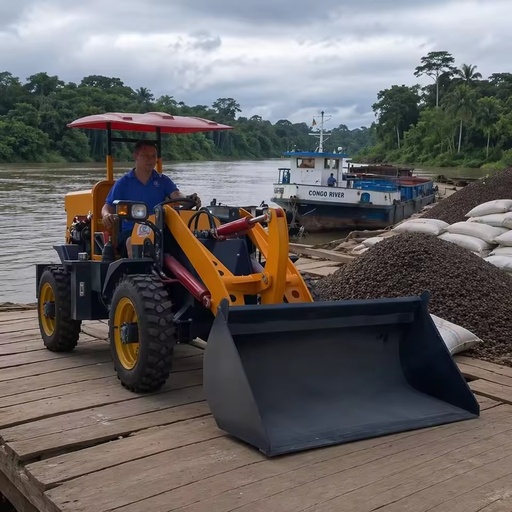 Ygzg Rugged All Terrain Mini Wheel Loader Heavy Duty Engineering Grade Bucket Excavation Mining Quarry Gravel