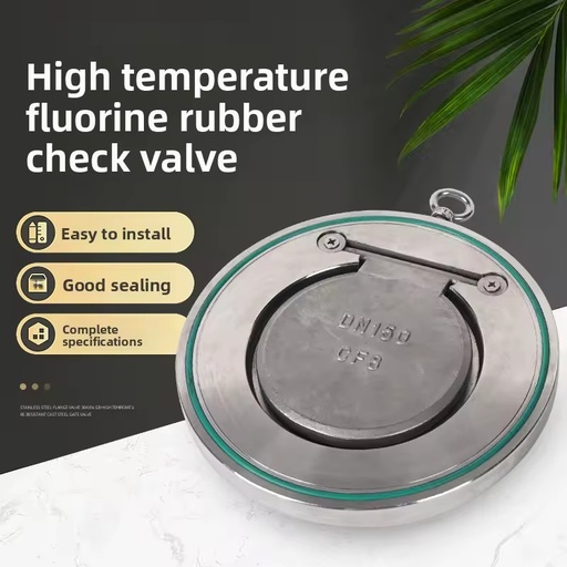 Stainless Steel 304/316L H74X-16 DN150 Wafer-Type Soft-Sealed Thin Check Valve for Water Wholesale