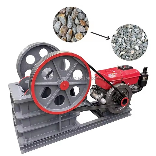 Small 3T/H Ore Gold Mining Construction Waste Jaw Crusher Diesel Engine Stone Crushing Machine