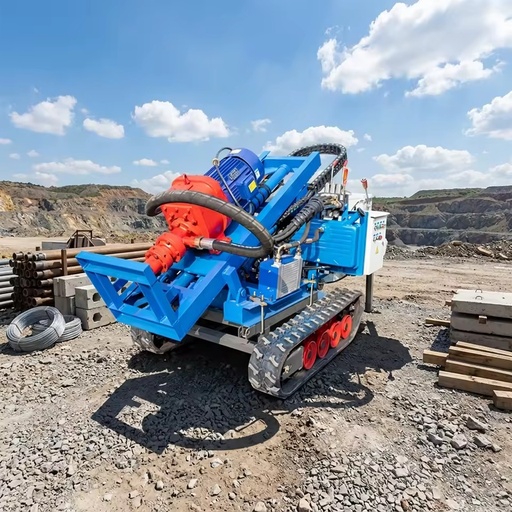 HW-120 Crawler DTH Down-The-Hole Drilling Rig for Quarry Blasting Hole Shallow Mine Construction