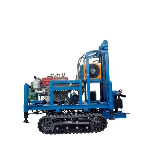 Ex-factory Price Crawler Water Well Drill Rig Diesel Engine Mine Drilling Rig 120 Meters Water Well Drilling Rig