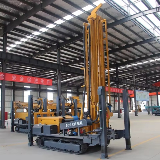 200m 350m 500m Water Well Drilling Rig Crawler Diesel-Powered Pump Motor Gearbox Customized High Productivity Price for Sale