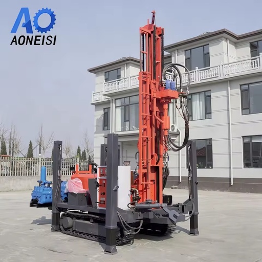 Lightweight Crawler Well Drilling Rig With Stable Top Drive System for Water Well Boring Construction Foundation Project