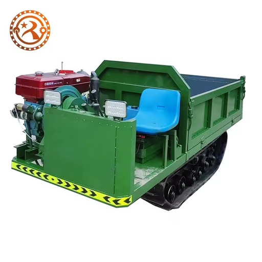 Dual-Purpose Mining Agricultural Dump Loader | Diesel-Hydraulic Engine Gearbox | High Load Capacity 1500kg | All-Terrain Crawler