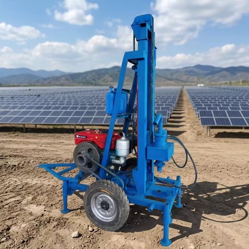 Professional Diesel Portable Borehole Drilling Rig with Max 200m Depth for Water Well and Geotechnical Drilling
