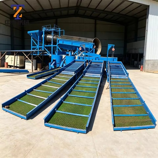 Gold Mining Equipment Low Maintenance Rotary Gold Trommel High Output Drum Screen River Sand Gold Mining Operation