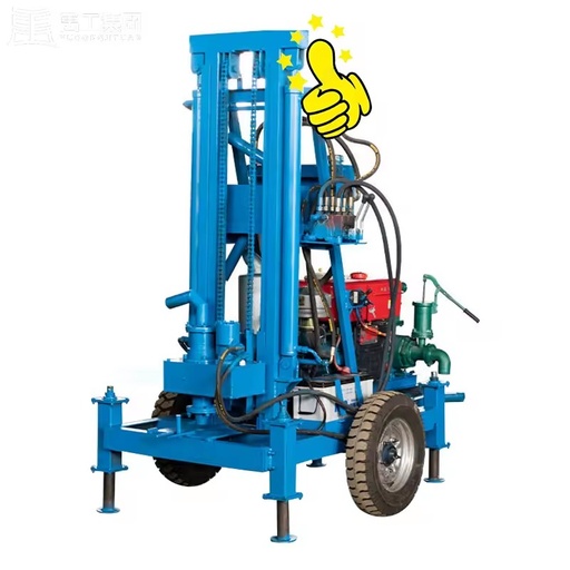 22HP Diesel Drilling Rig with 150m Trailer Core Components Including Pump Motor Gear