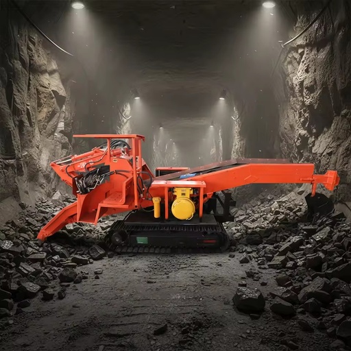 Underground Mining Crawler Loader Mine Mucking Machine with Core Motor and Engine Components Tunnel Grilled Slag Mucking