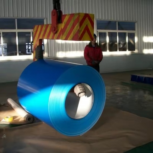 RAL 5012 Sky Blue Prepainted Metal Industrial Workshop Roof Color Coated Steel Coil PPGI Coil
