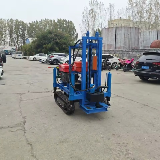 Professional Diesel Engine Water Well Borehole Drilling Rig with Pump Wheel Core Components for Mine Drilling