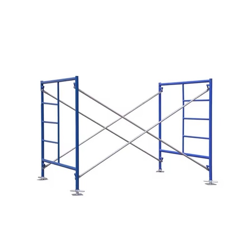 Modern Steel Frame Scaffolding System for Building Construction with Easy Assembly and Powder Coated Finish