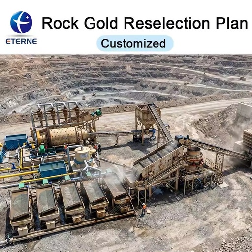 Complete Capacity Rock Gold Mining Processing Plant Machine for Sale