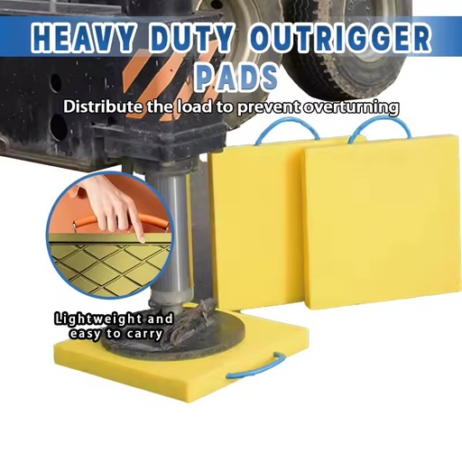Heavy Duty UHMWPE Anti-Slip Crane Outrigger Pad Foot Support Plate for Oilfield Drilling Rigs 5-300 Tons Load Capacity Cutting