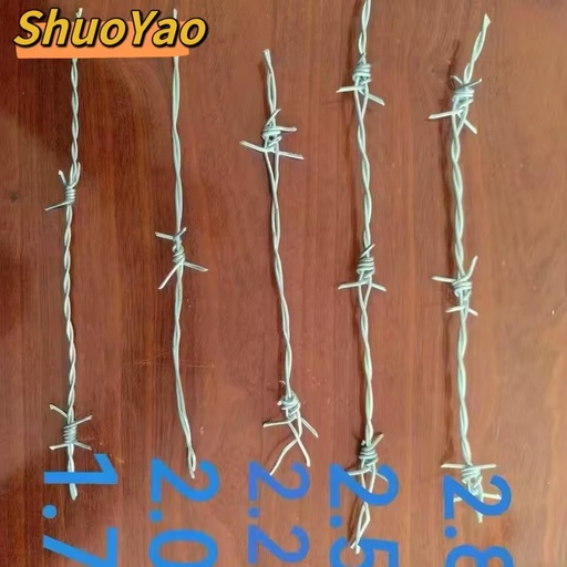 Factory Direct Sales 12 14 16 20 Gauge 2 Strands 500M Barb Wire Alambre De Puas High Tensile Galvanized Barbed Wire