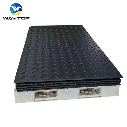High Load Capacity Track Mats Anti-Slip Grass Protection Mats Plastic Road Excavator Crane Outrigger Pads and Soft Ground Access