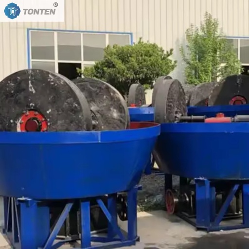 Gold Ore Grinding Wet Pan Mining Wet Pan Mill Machine Gold Grinder in Africa