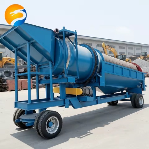 Gold Mining Equipment Rotary Scrubber Washing Trommel Screen for Alluvial River Sand Placer Gold Rotary Scrubber