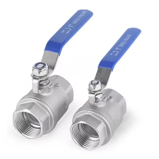 Factory Stainless Steel SS304 SS316 NPT L T Types 3/8" 1" Inch Wog Valve Full Port Thread Ball Valve Ball