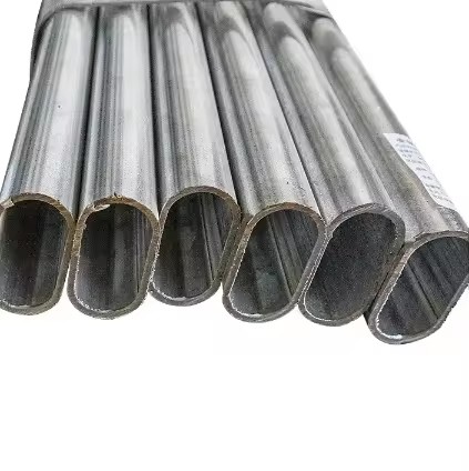 Pre Galvanized Iron Tube Oval Shaped Carbon Steel Pipe Customized Special Shape Oval Steel Pipe