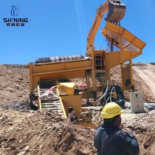 Placer Gold Mining Equipment 50 TPH Eco Friendly Gold Wash Plant Centrifugal Concentrator Engine Africa River Extraction