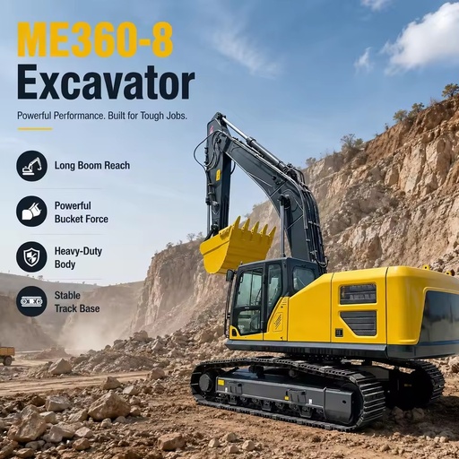 New Excavator 36 Ton Hydraulic Crawler Excavator Machine for Mining and Earthmoving Projects