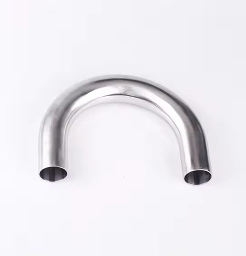 Stainless Steel Dairy Food Grade SS304 SS316 Forged Custom 3 Inch Smooth Low Pipe 180 Degree U Shape Tube Bend Return Elbow