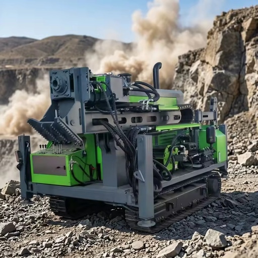 Crawler Track Diesel-Powered Engine Borehole Water Well Drilling Machine Portable Drilling Rig for Geological Exploration