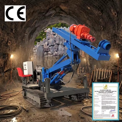 HR-180Q 360 Degree Rotating Multi Angle Mining Tunnel Drilling Machine Multifunctional Tunnel Drill Rig