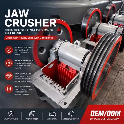 Mining Equipment Pe Jaw Crusher High Performance Stone Crusher Machine Durable Rock Crushing Equipment Oem Factory Supply