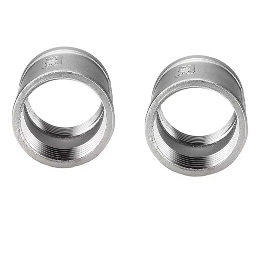 Custom High Pressure SS304/316L Female Pipe Coupling Corrosion Resistant Cast Threaded Fitting for Industrial Piping Systems