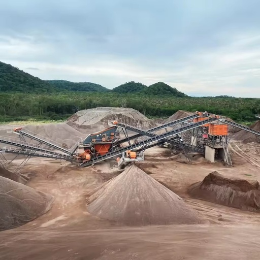 Factory Price High Efficiency Jaw Stationary Stone Gravel Crushing Plant AC Motor PLC Control Engine Bearing Max