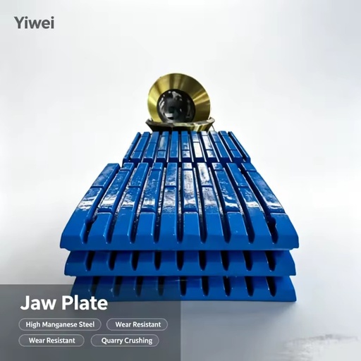 High Manganese Steel Casting Jaw Plate for Ore Mining and Stone Quarry Crushing Plant