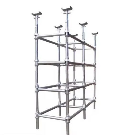 BS EN 12810 Standard Cuplock Scaffolding System Q235 Steel Hot Dip Galvanized Modular Scaffolding for Construction Project