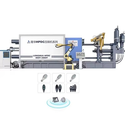 Lh HPDC 900T Horizontal Injection Die Casting Machine Aluminum Magnesium Copper Alloys Full-automatic Production Line