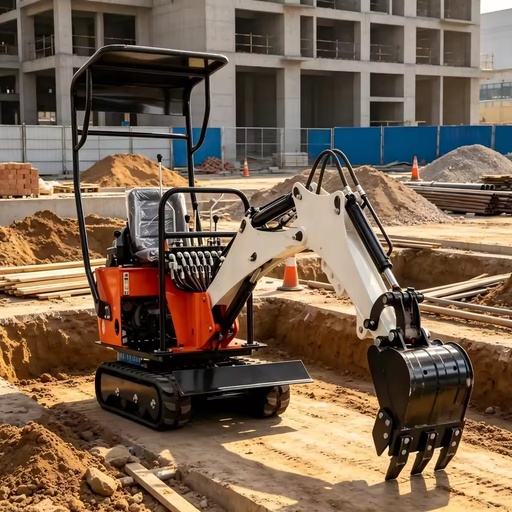Factory Direct Sale EC08 Mini Crawler Excavator 800kg Mini Digging Machine for Sale Hydraulic Small Micro Excavator