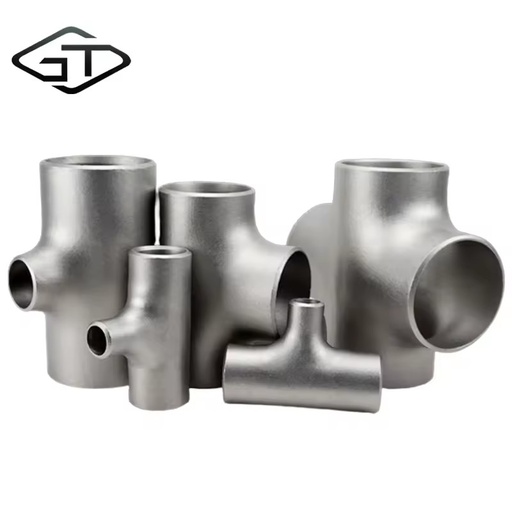 Carbon Steel and Stainless Steel 304 316l Pipe Fittings Din2615 Butt Welded Seamless Straight Equal Cross Tee for Industry