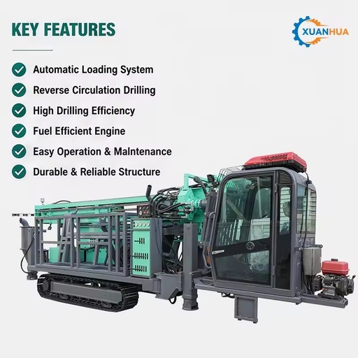 XHRC500-D Hydraulic Mining Drill Crawler Tunnel Rock Underground Water Well Rotary
