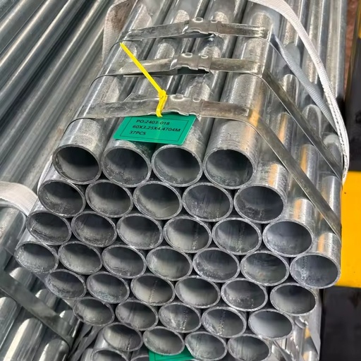 Pre Galvanized Round Carbon Steel Pipe ASTM Standard Welding Processing Customized