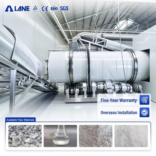 Industrial Magnesium Sulphate Rotary Drum Granulating Processing Line Pelletizing Coating Manufacturing System